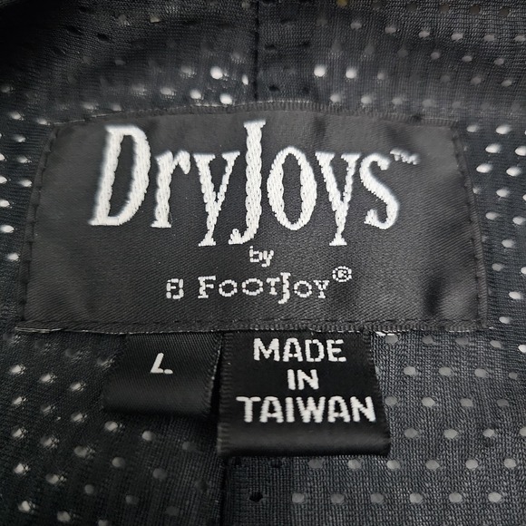 Dryjoys By Footjoy Mens Large Black Blue Wind Rain Performance Golf Jacket - Picture 8 of 10